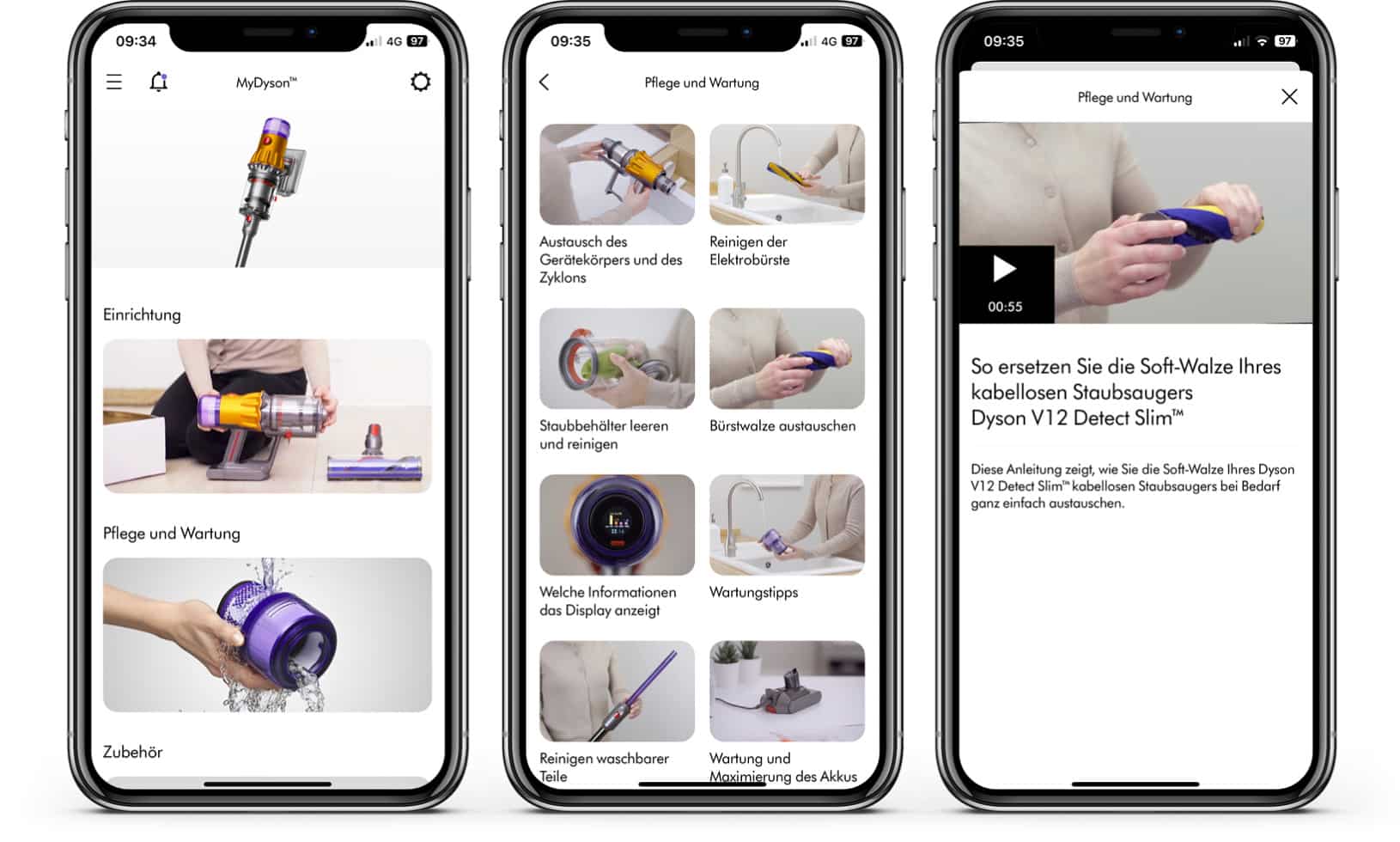 Dyson V12 Detect Slim Absolute+ - App