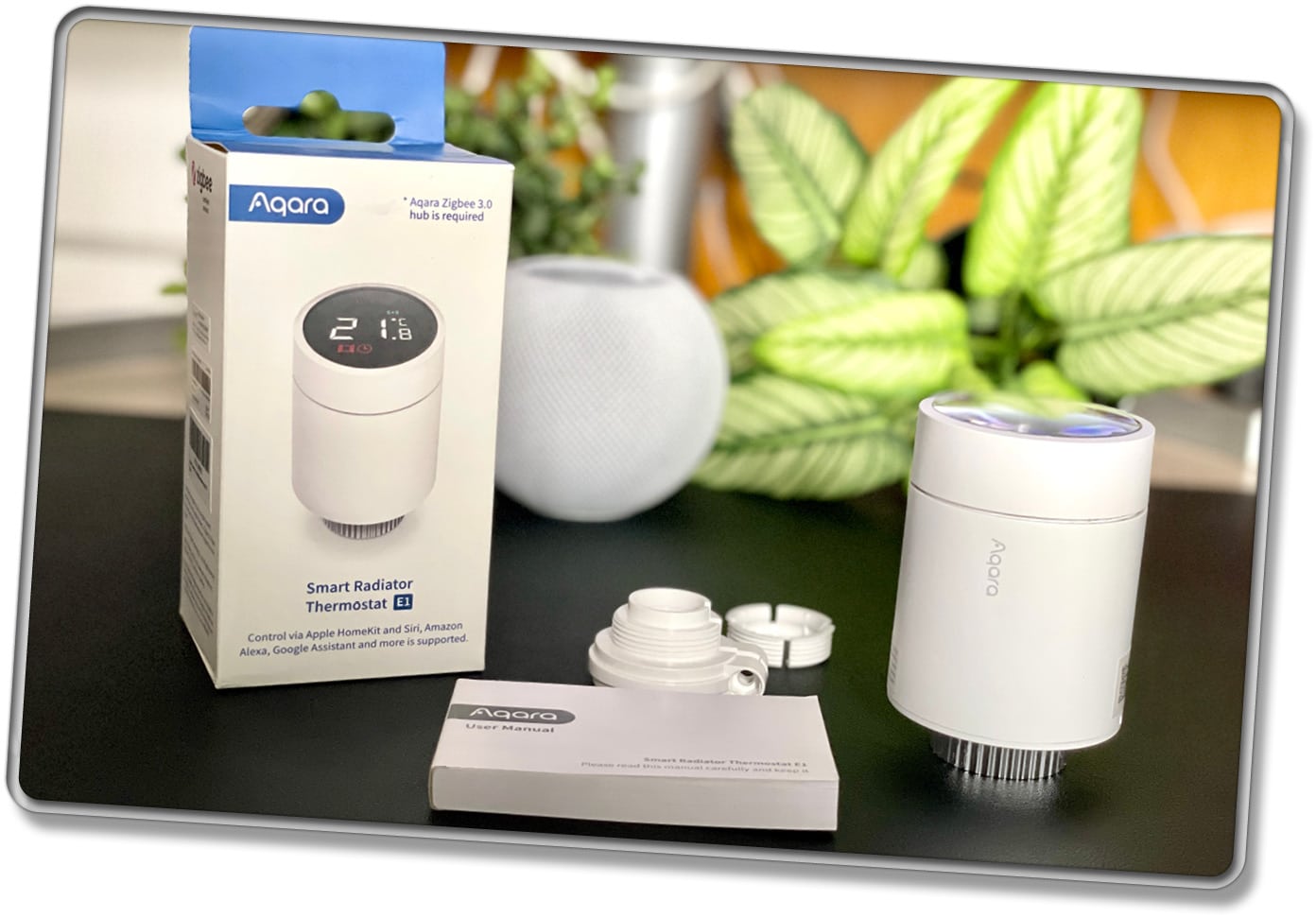 Das ist der Lieferumfang des Aqara Heizkörperthermostat E1