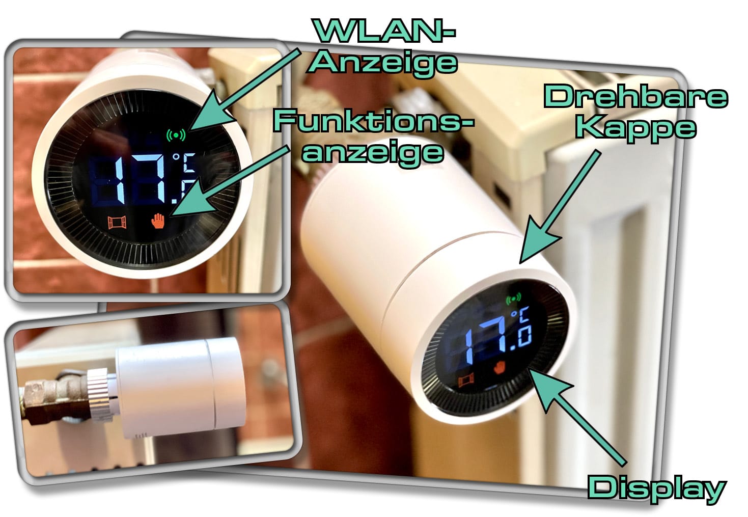 So sieht das Aqara Heizkörperthermostat E1 aus
