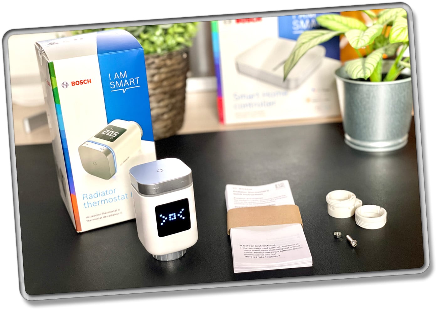 Das ist der Lieferumfang des Bosch Thermostat 2