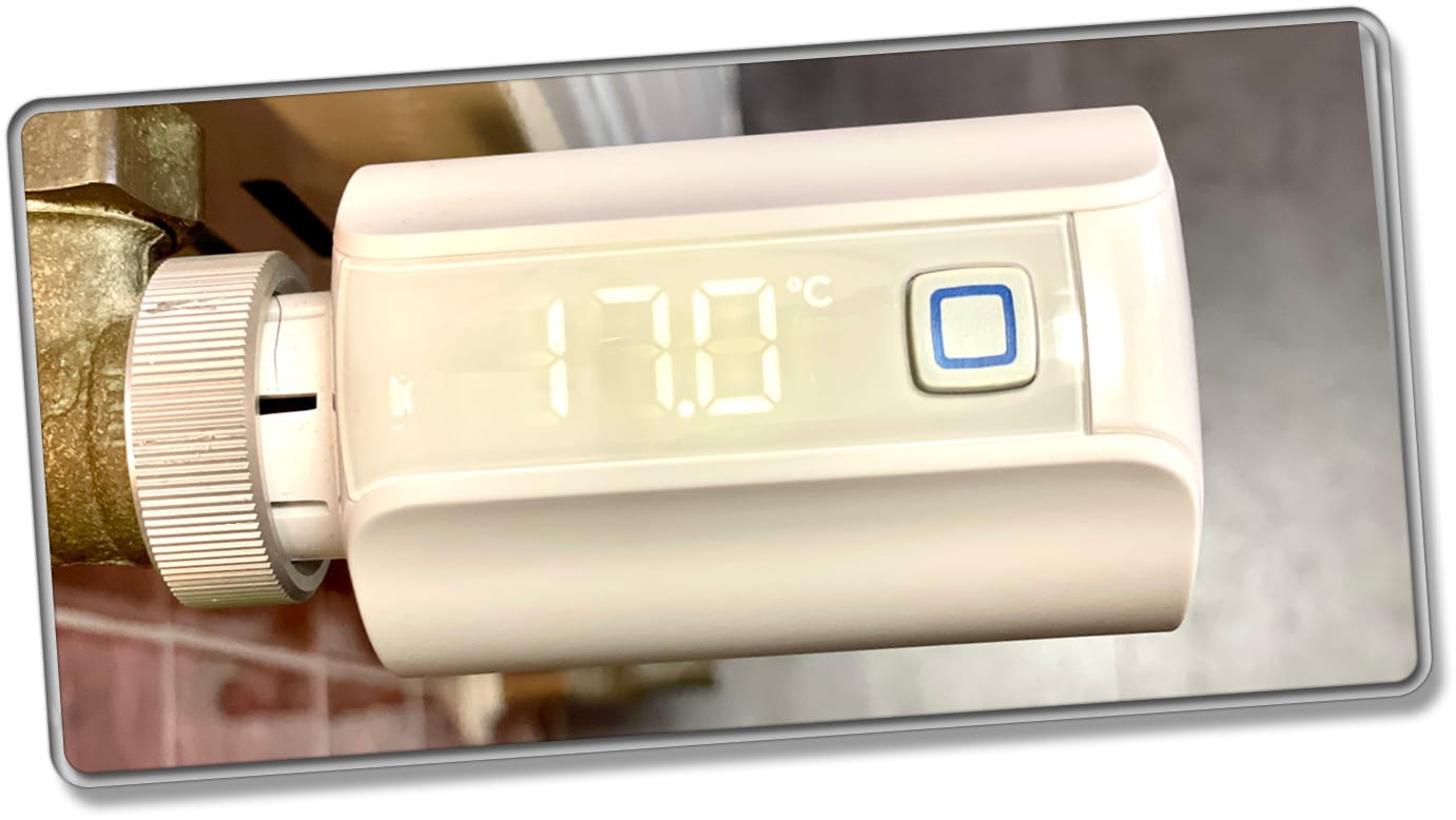 Das Display des Homematic IP Evo zeigt stets die eingestellte Temperatur an