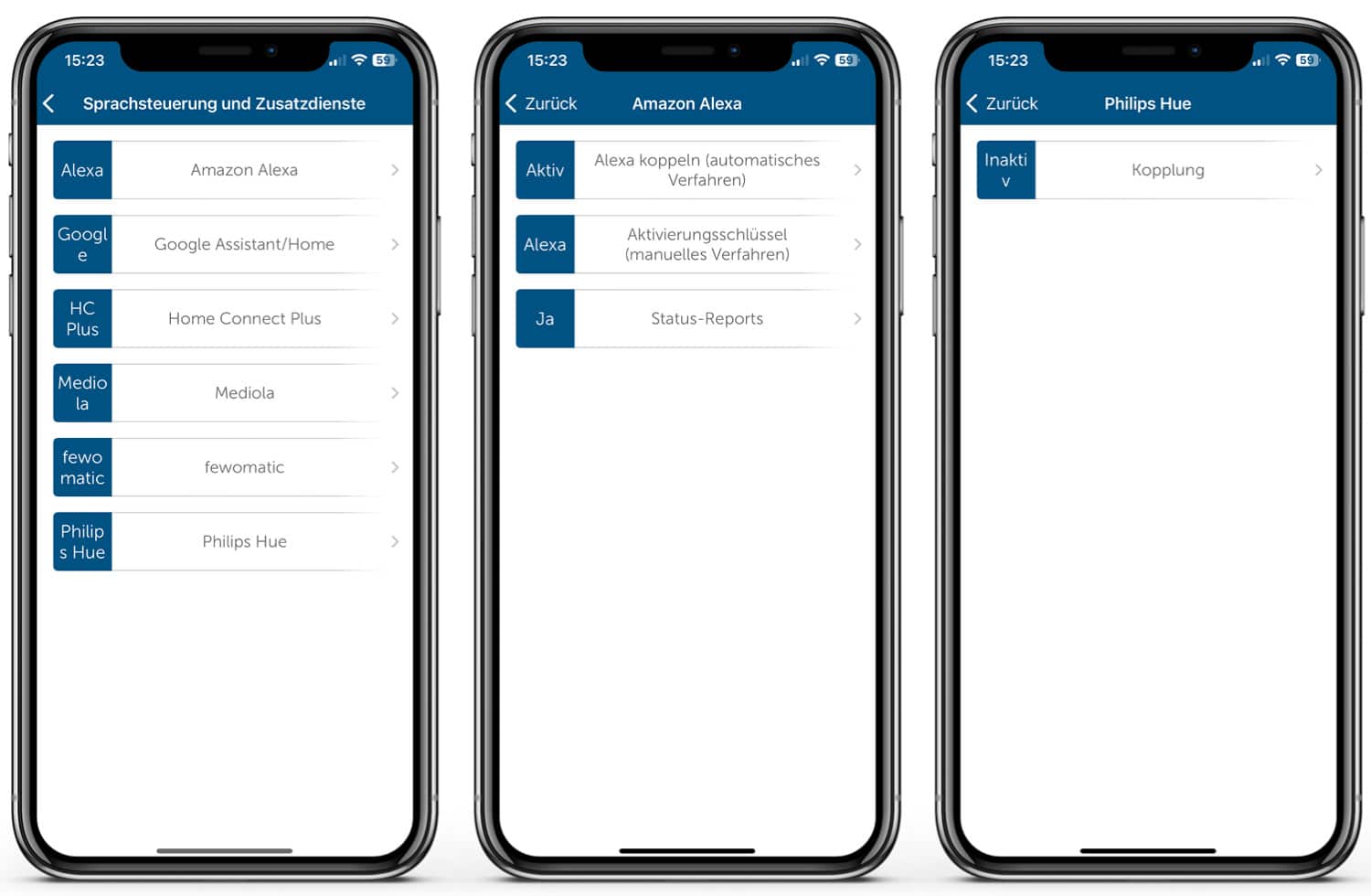 Homematic IP Evo - App - Einstellungen