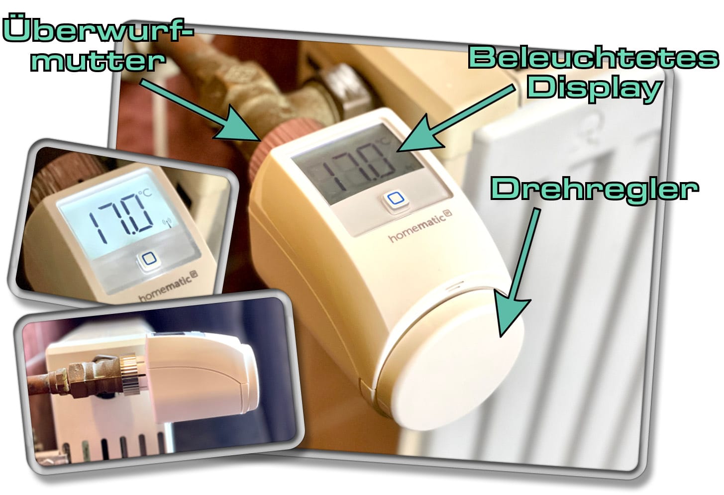So sieht das Homematic IP Thermostat aus