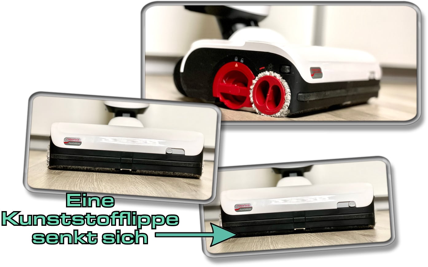 Die Bodendüse und auch die Bürstenaufhängung an sich ist im Gegensatz zum Vorgänger in der Höhe geschrumpft. 