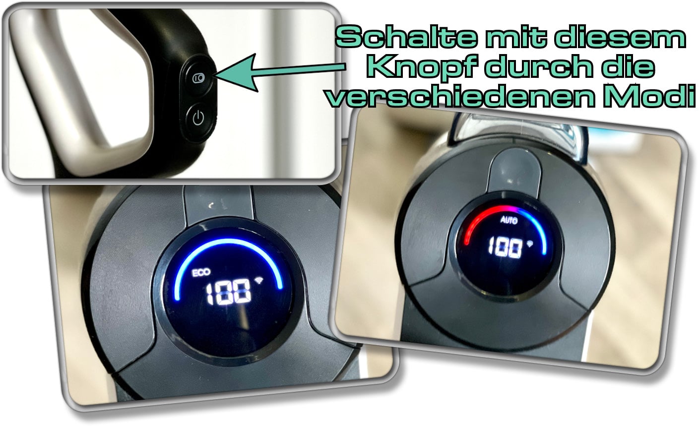 Die beiden Standard-Modi sind ideal für den täglichen Einsatz des Roborock Dyad Pro