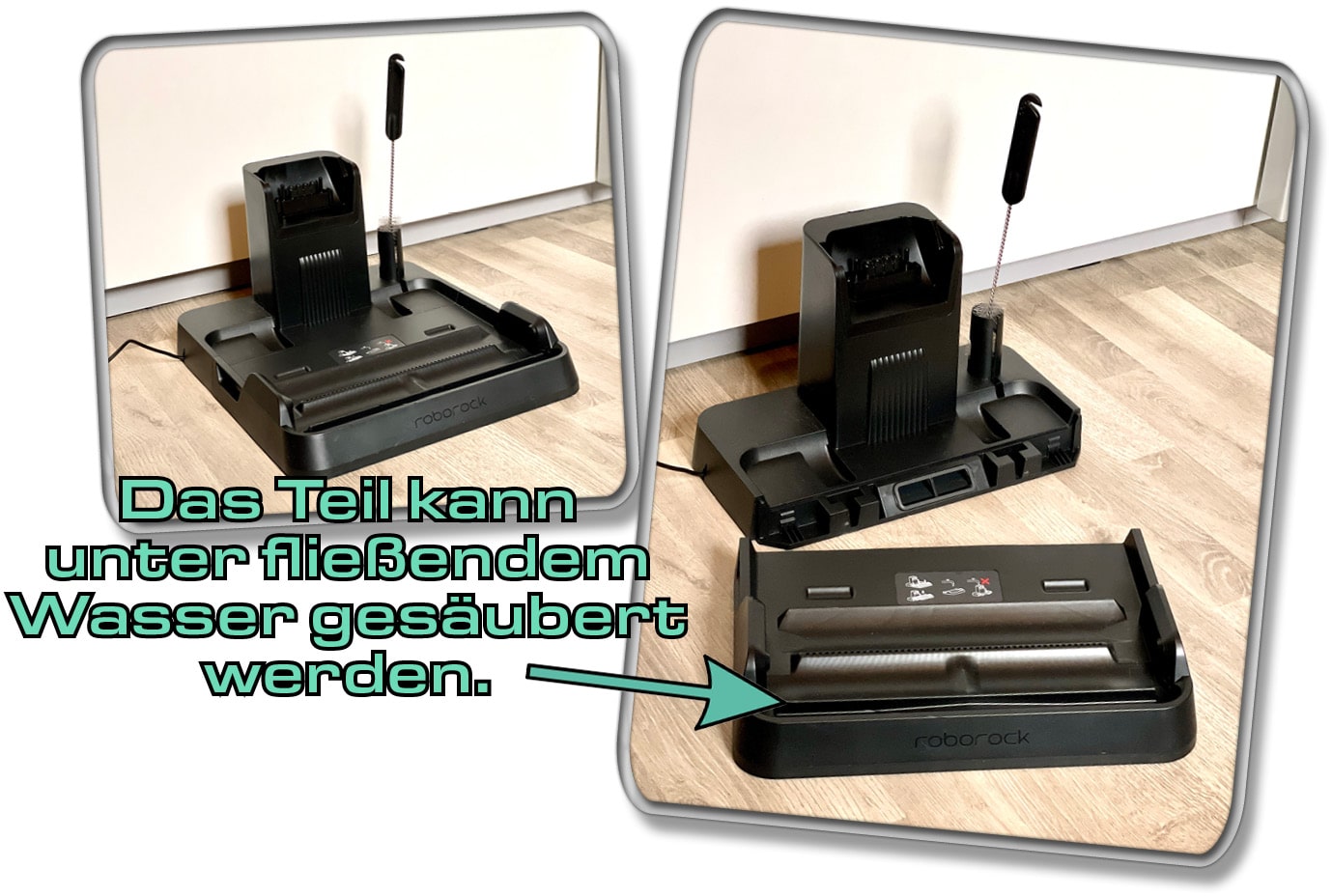 Auch die Station des Roborock Dyad Pro benötigt gelegentlich ein wenig Liebe. 