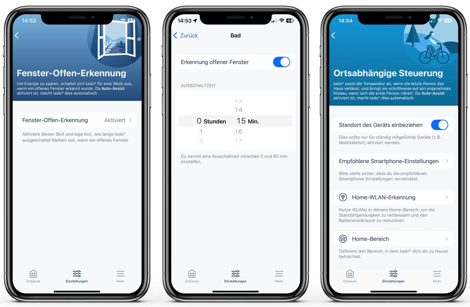 tado V3 - App - Fenster-Offen & Geofencing mit Abo