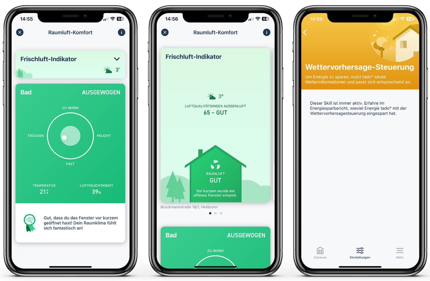 tado V3 - App - Raumluft