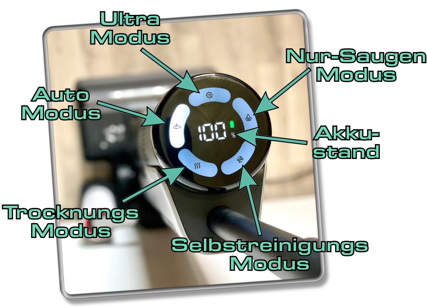 Diese verschiedenen Modi stehen einem beim Dreame H12 Pro zur Verfügung