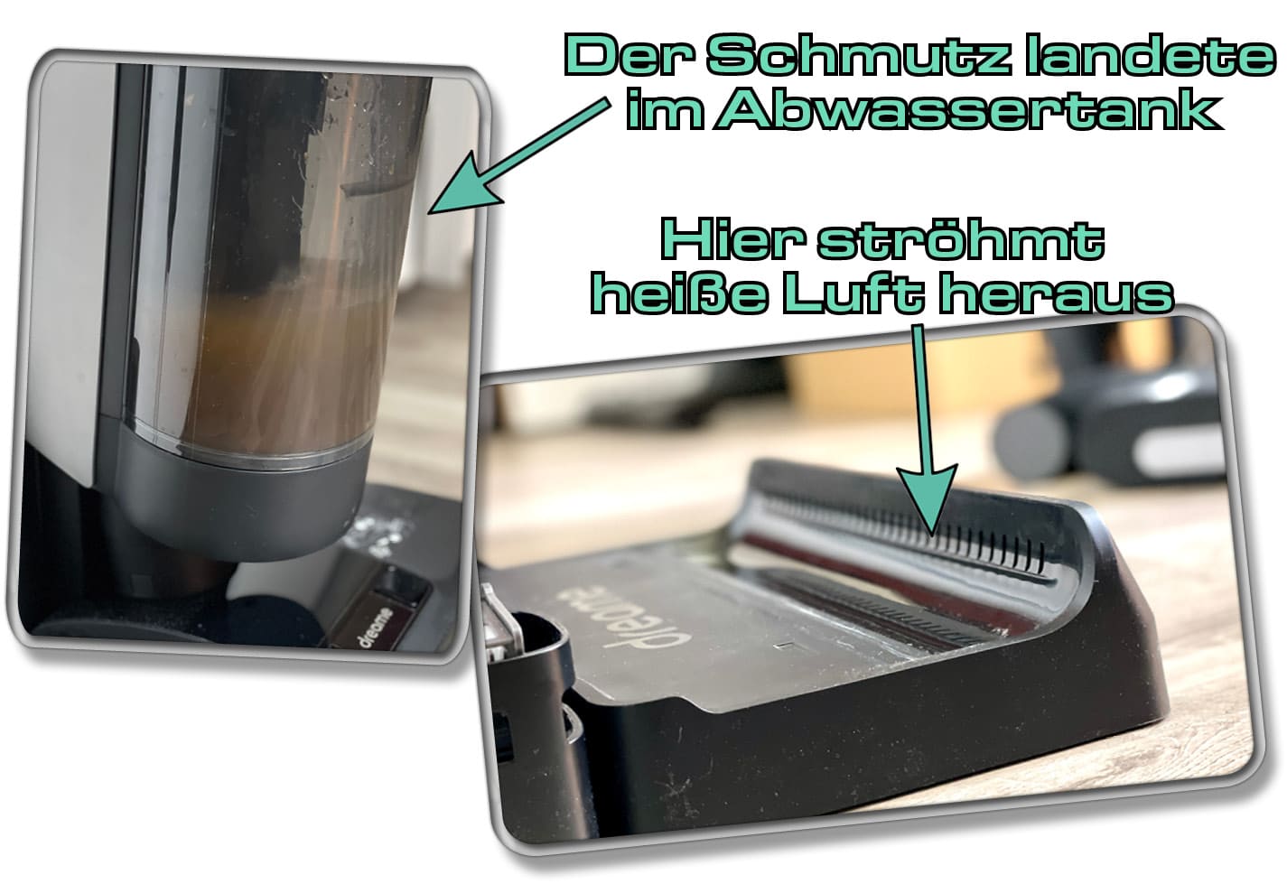 Die Heißlufttrocknung der Bodenbürste des Dreame H12 Pro ist ungeschlagen gut