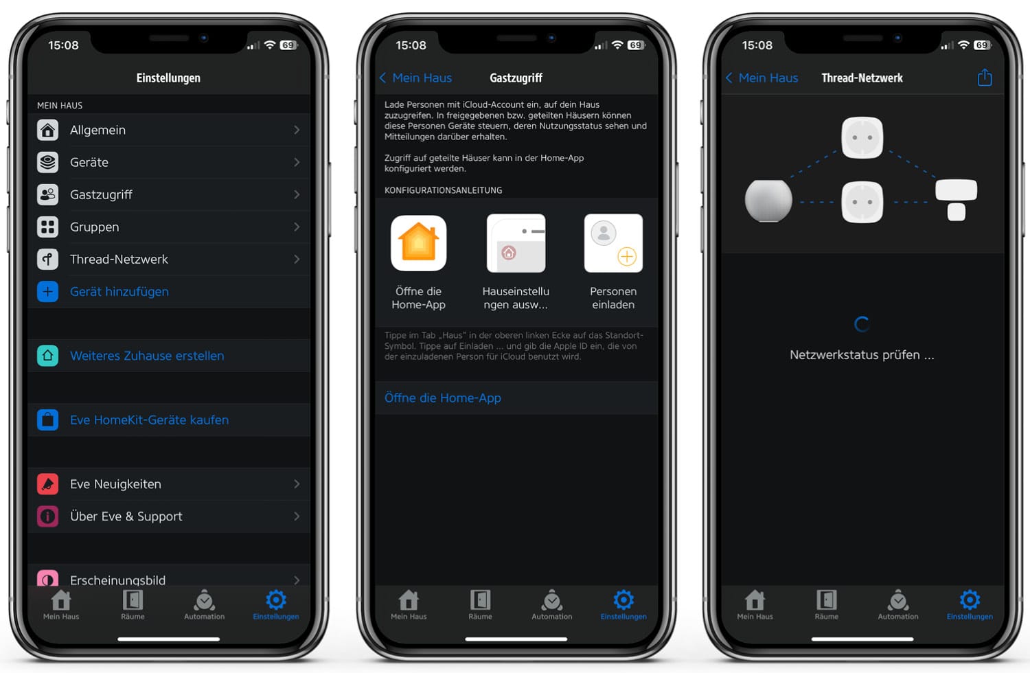 Eve Thermo - App - Informationen