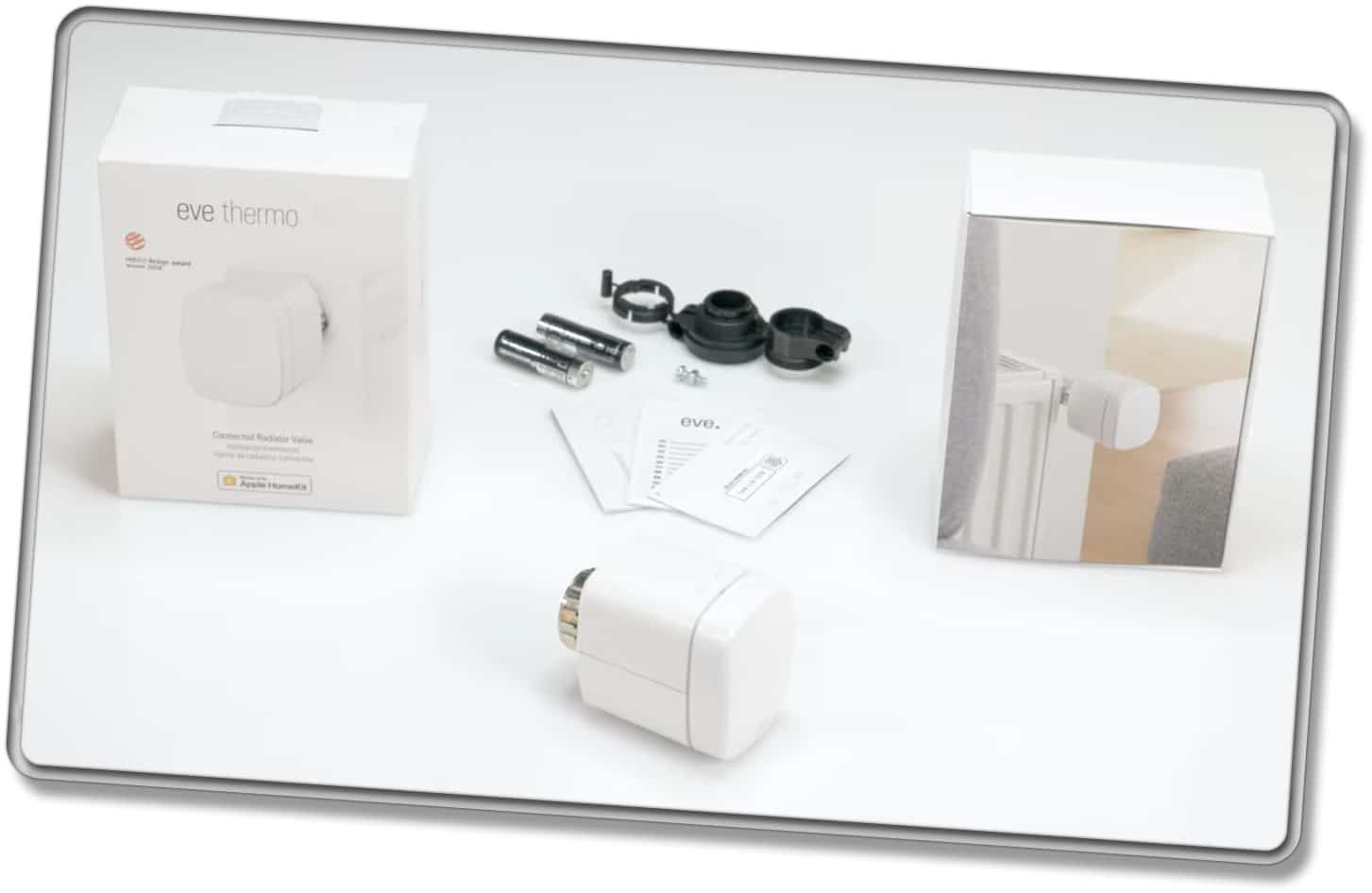 Das ist der Lieferumfang des Eve Thermo