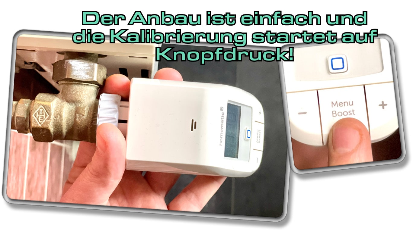 Die Montage des Homematic IP Thermostat Basic ist denkbar einfach und ohne Fachmann machbar
