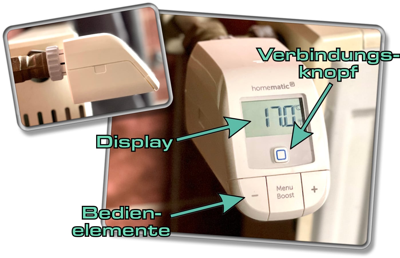 So sieht das Homematic IP Thermostat Basic aus