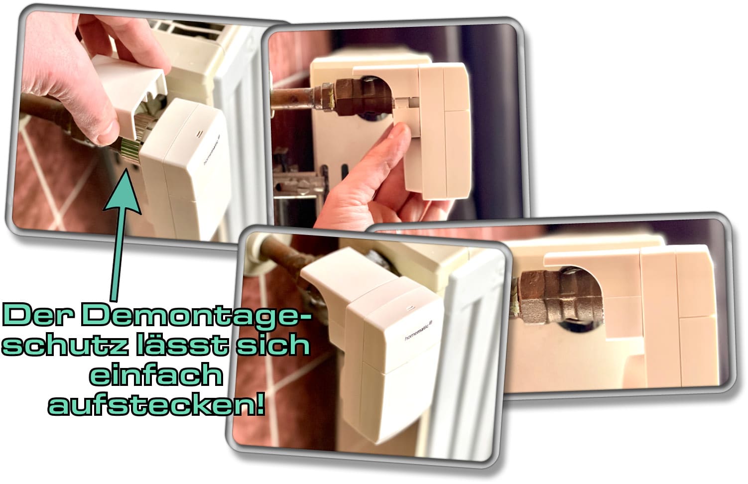 Dem Homematic IP Kompakt wird sogar ein Demontageschutz beigelegt, der das Abschrauben deutlich erschwert. 