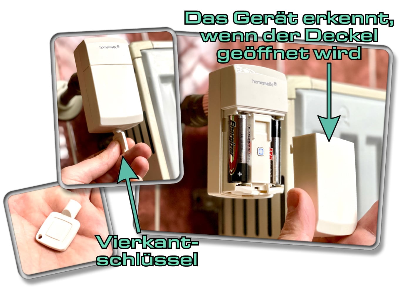 Das Homematic IP Kompakt kann mittels Schlüssel und Alarm sicher verschlossen werden. 