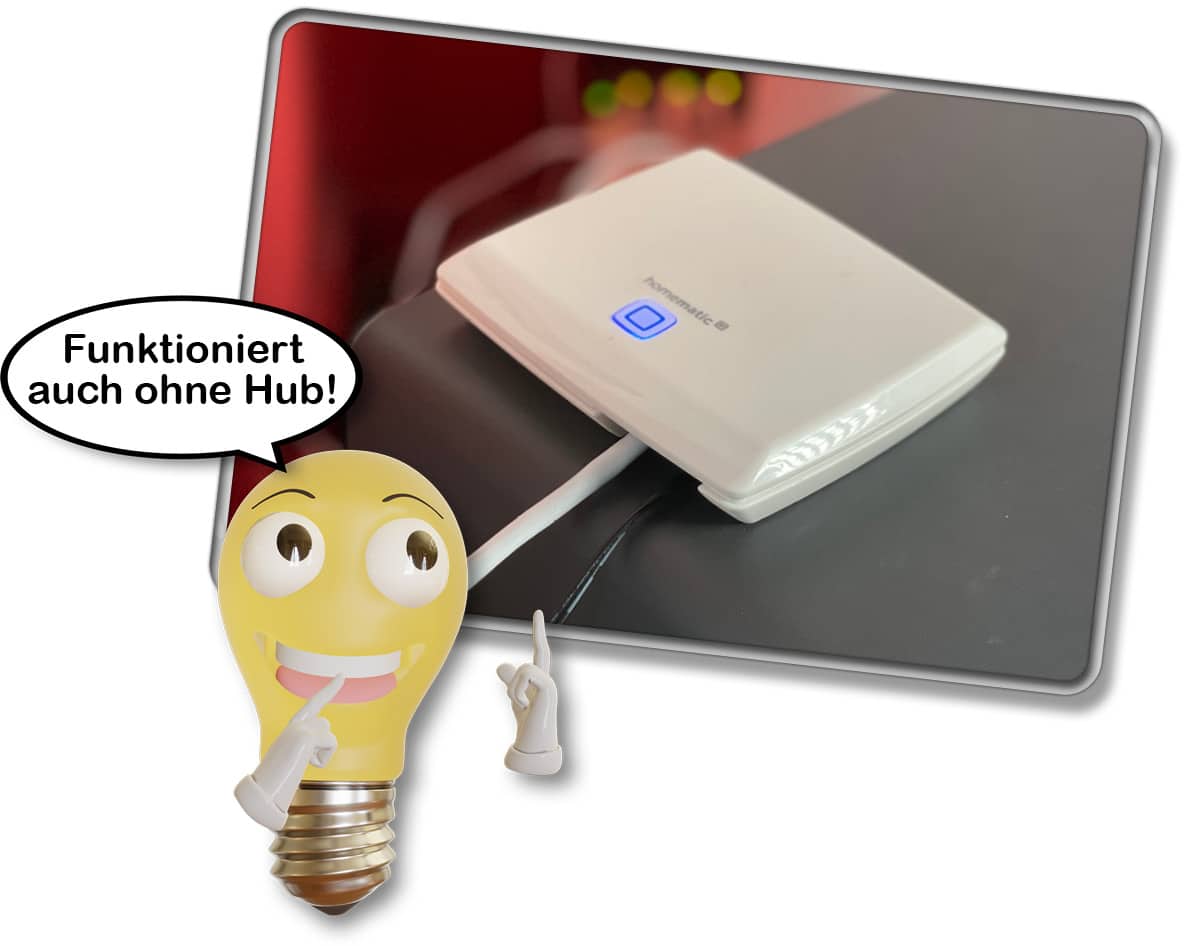 Das Homematic IP Thermostat Basic funktioniert sogar vollkommen ohne Hub