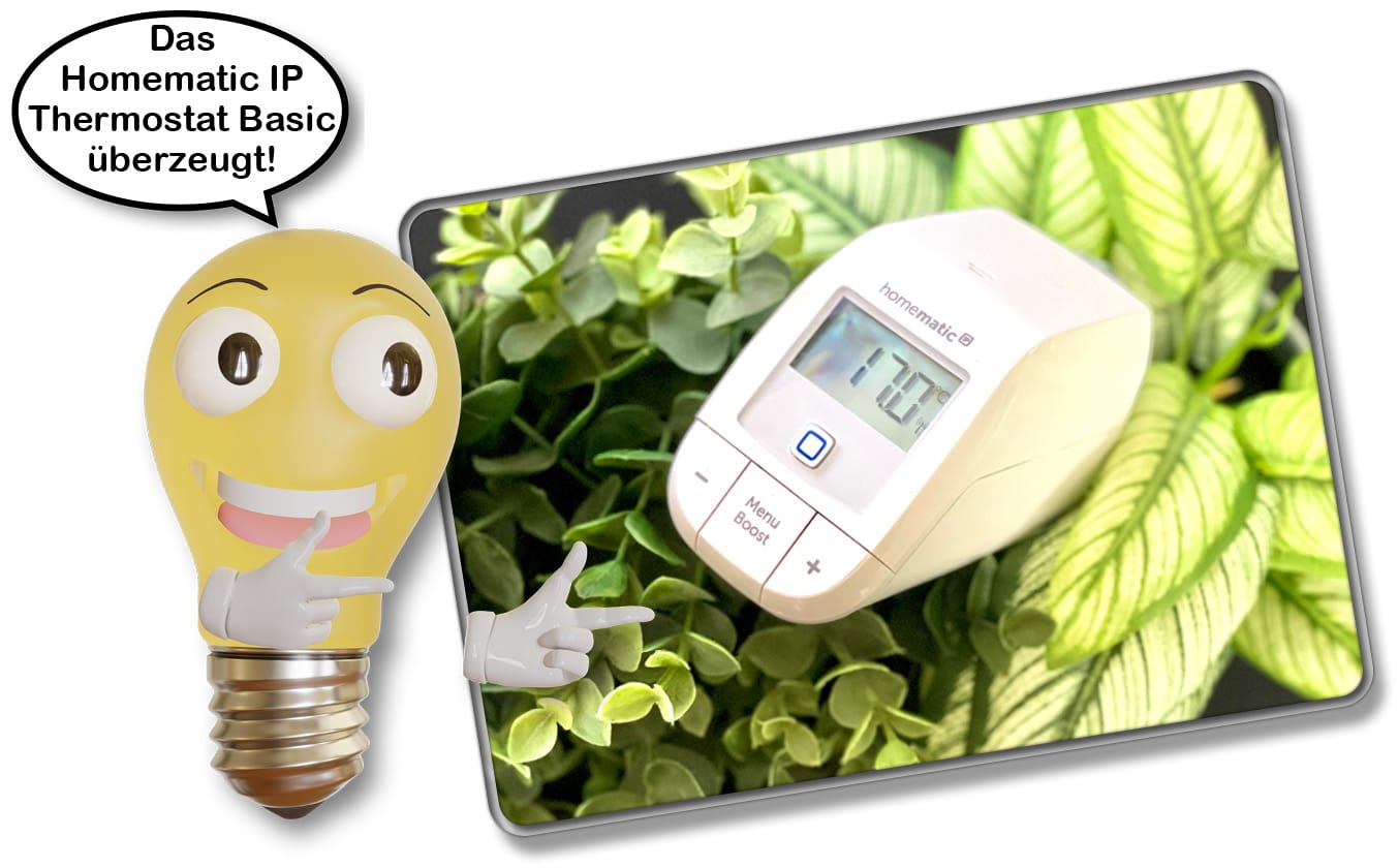 Das Homematic IP Thermostat Basic ist ein hervorragend günstiges Heizkörperthermostat