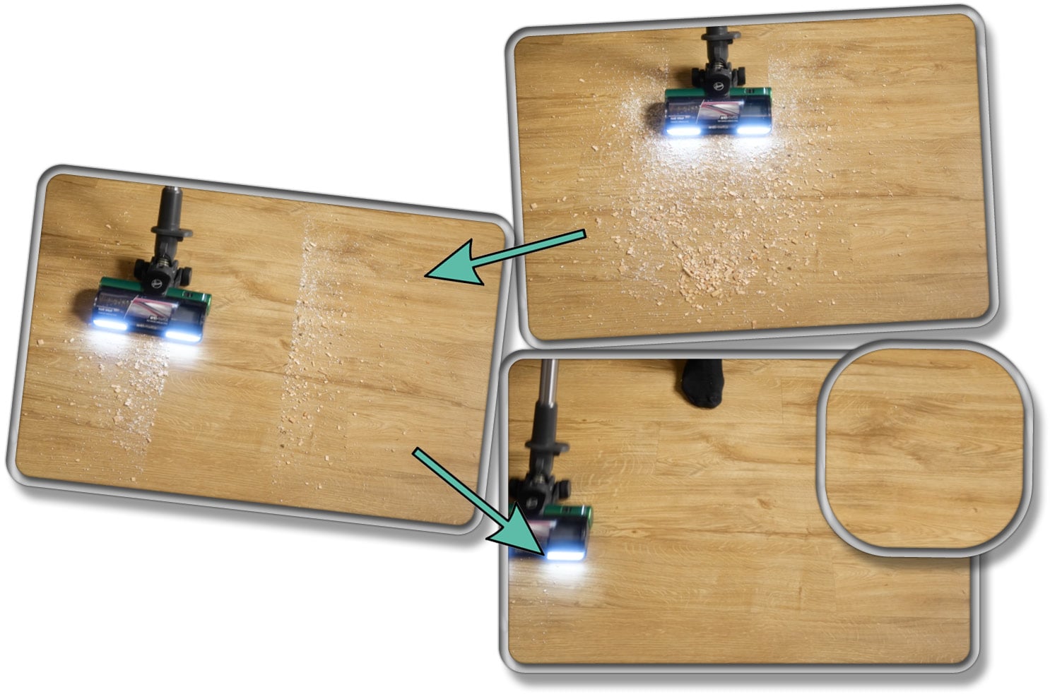 Hoover - Ergebnis auf Hartboden