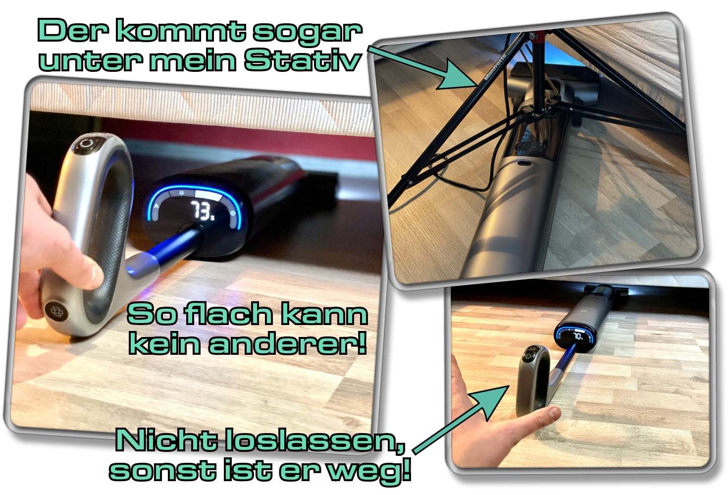 Osotek H200 - Reinigung unter Möbel