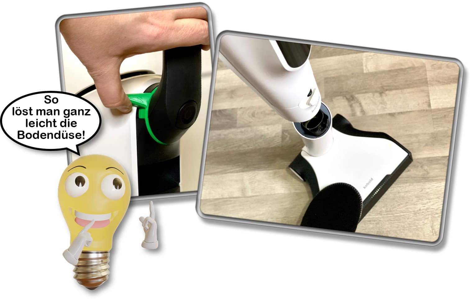 Die Zubehörteile lassen sich über ein praktisches Klicksystem wechseln. 