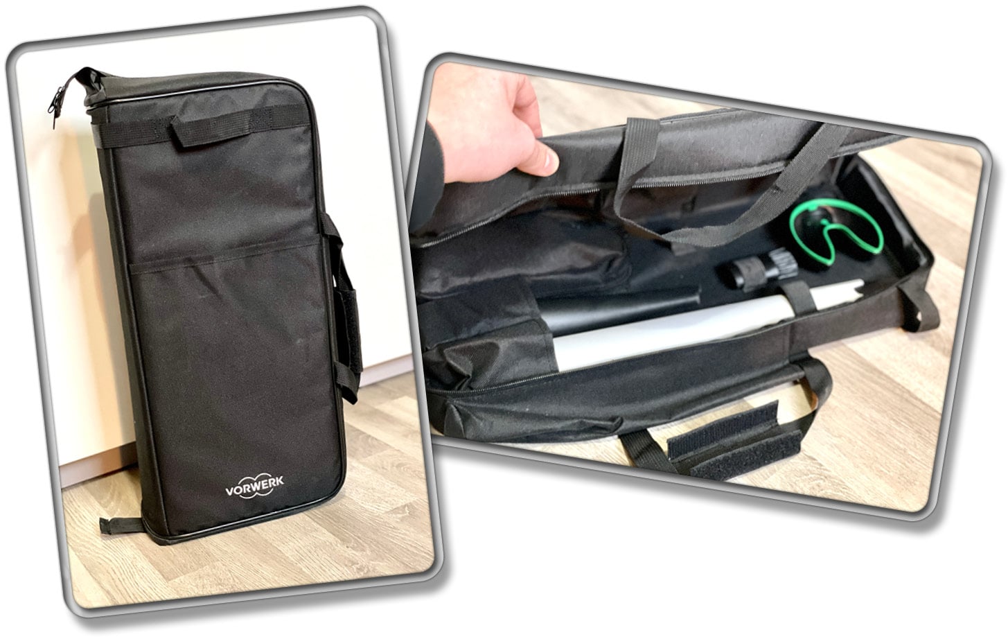 Eine Tasche für das Zubehör des VK7