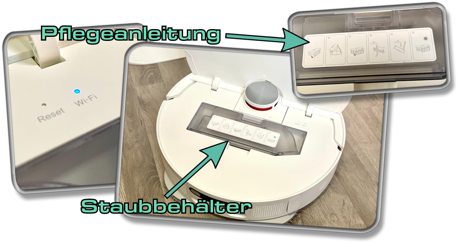 Unter der Klappe gibt es wahrlich nicht viel zu entdecken. 