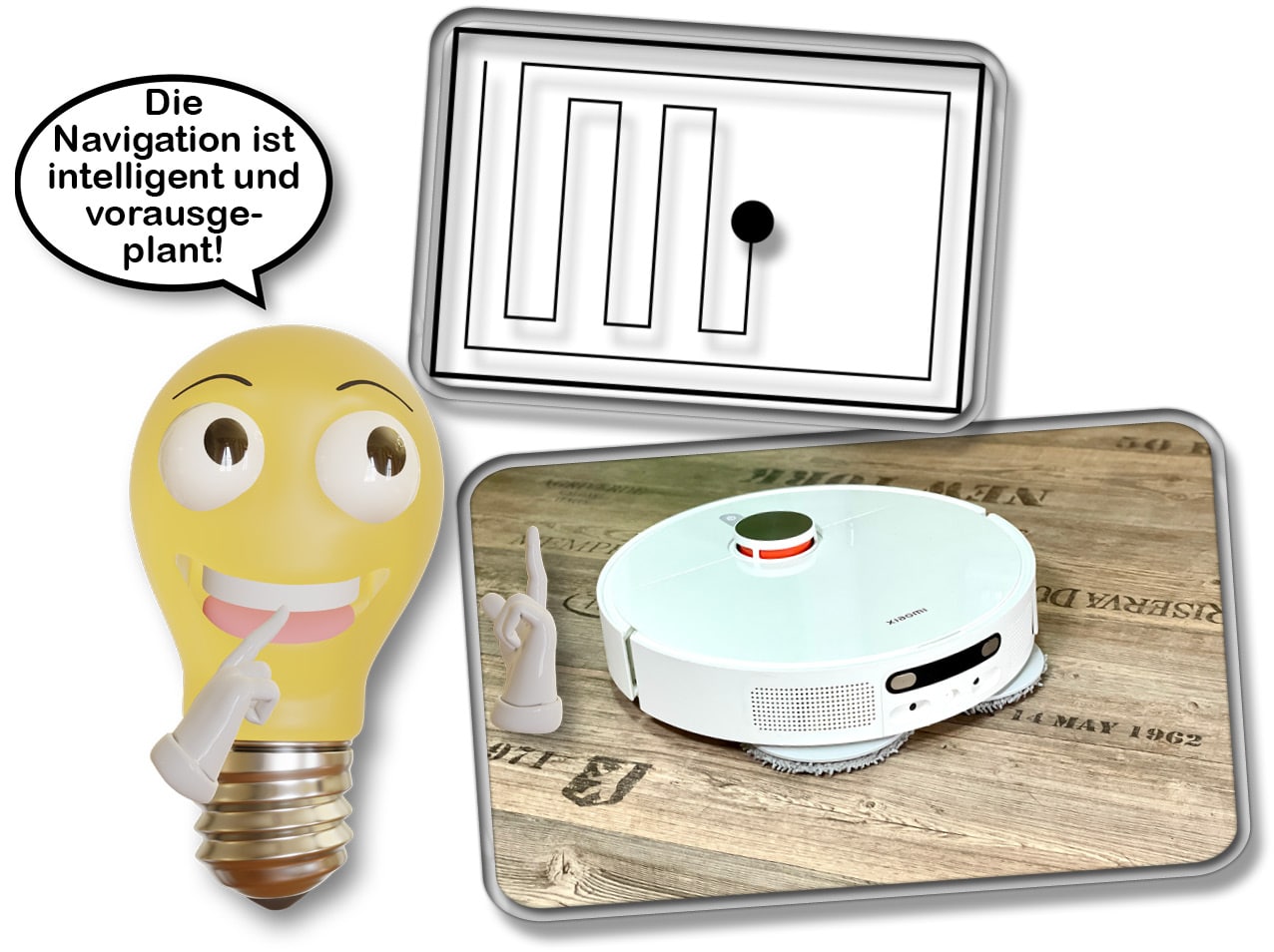 Der Xiaomi X10+ navigiert sehr präzise und kann mehrere Etagen abdecken