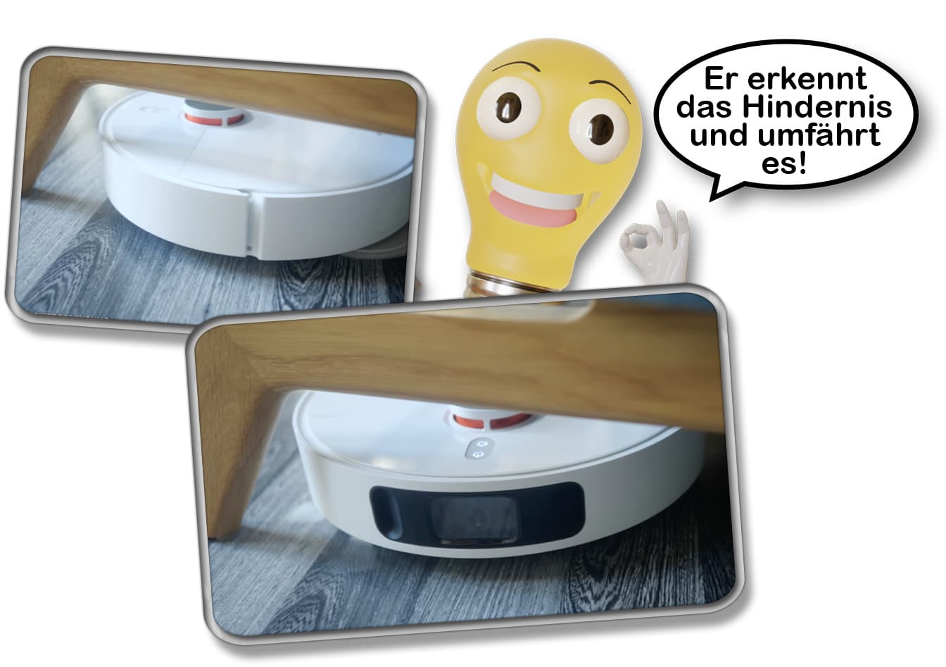 Hindernisse werden erkannt und umfahren. Jedoch ist die Technik noch nicht zu 100 Prozent ausgereift und verlässlich