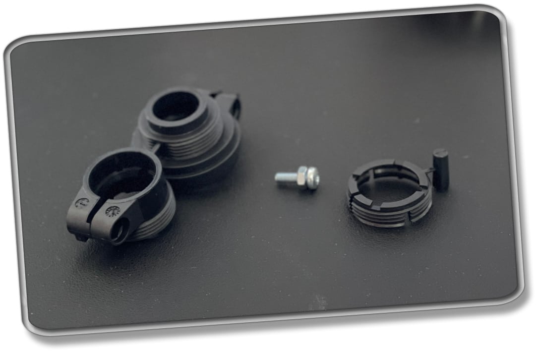 Das sind die mitgelieferten Adapter für verschiedene Heizkörper