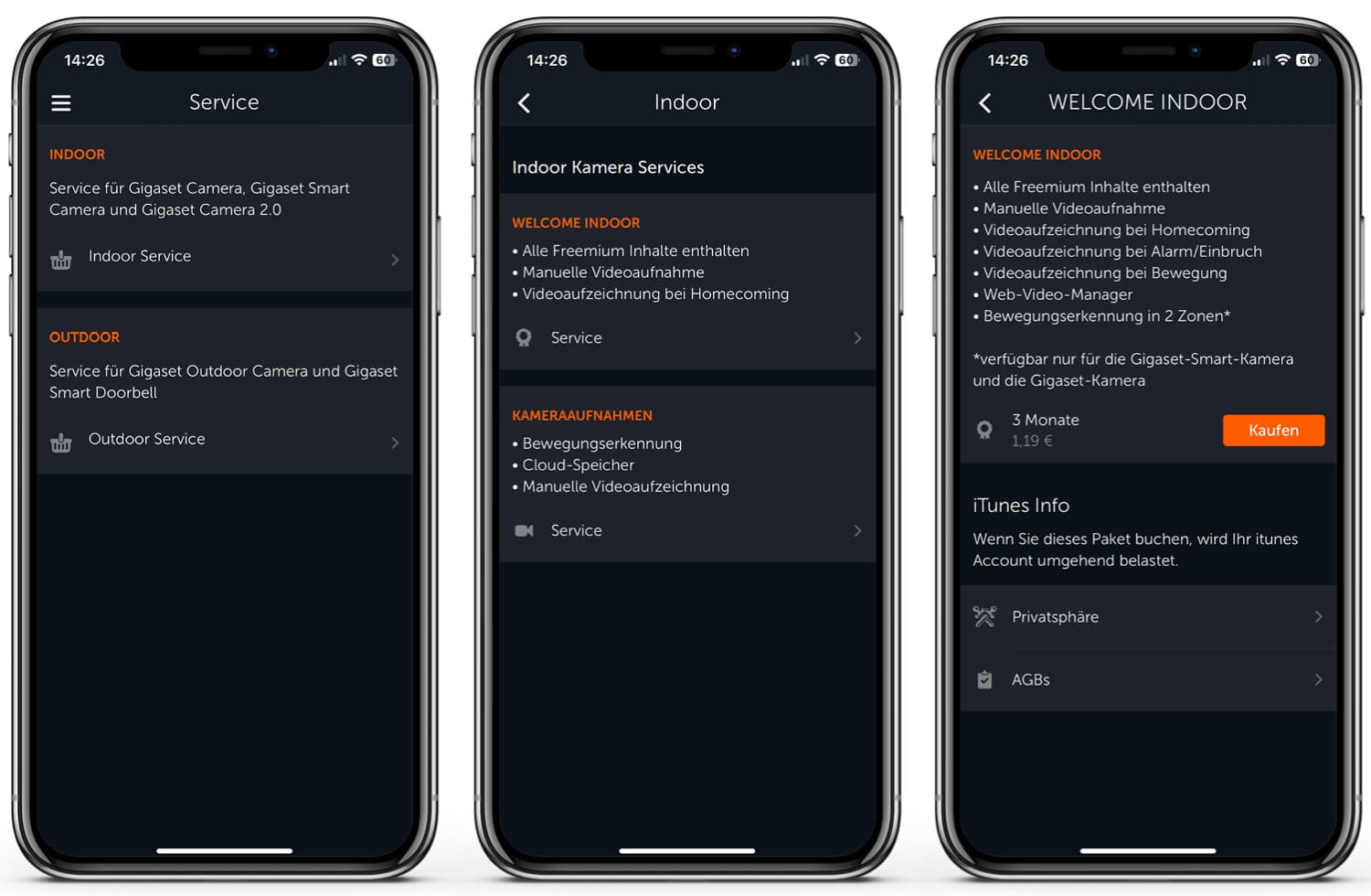 Gigaset ONE X - App - Service