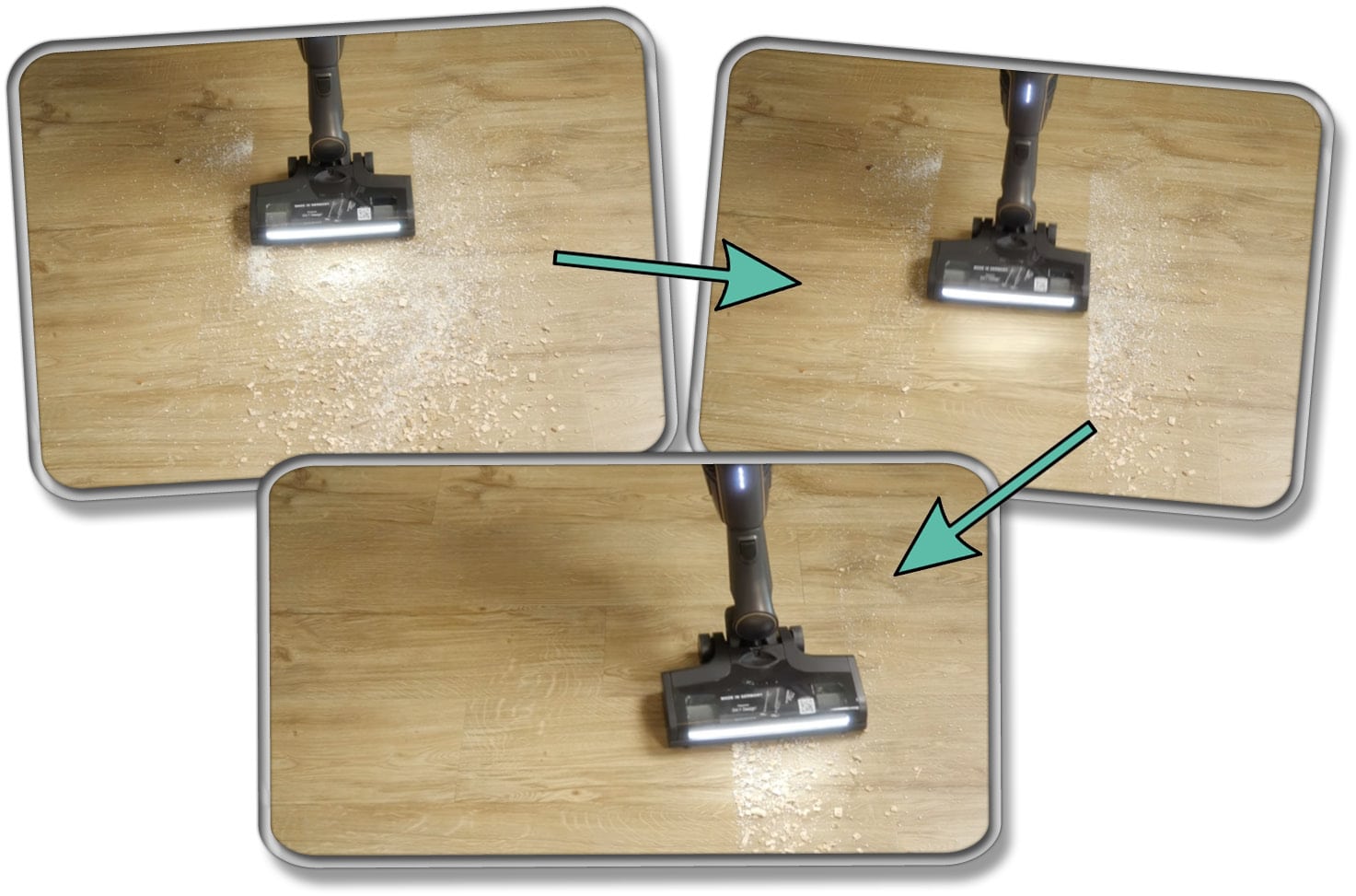  Miele Triflex HX2 Pro - Unsere gemessene Saugleistung auf Hartboden