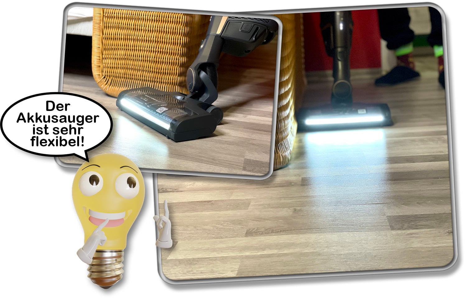 Die Saugleistung des Miele Triflex HX2 Pro ist so gut, dass der Randbereich und Ecken sauber gesaugt werden. 