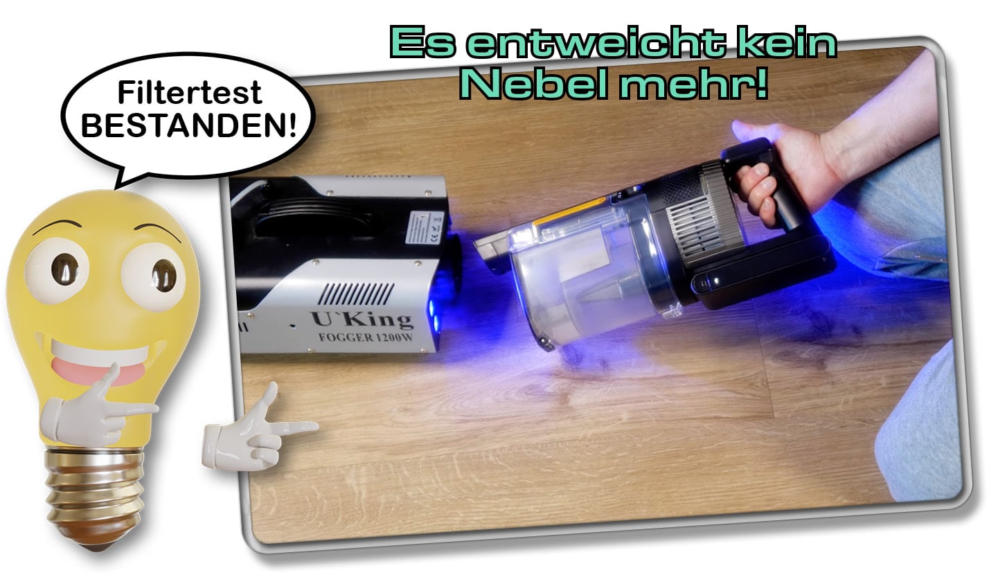 Der Shark Stratos hat unseren Filtertest bestanden