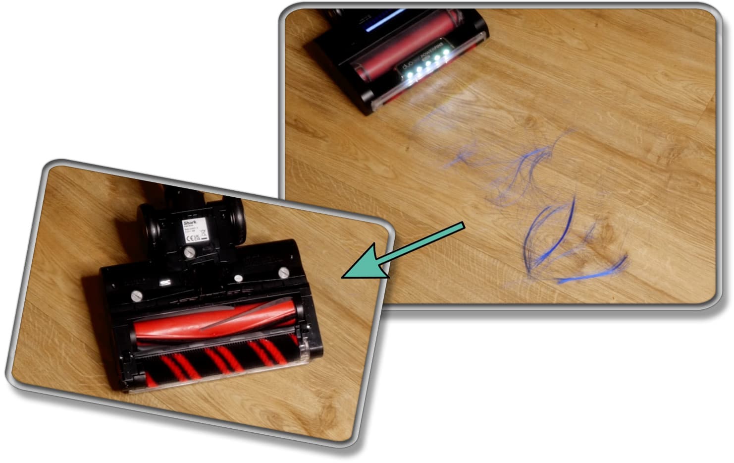 Die Antihaaraufwicklung des Shark Stratos erledigt ihren Job zuverlässig