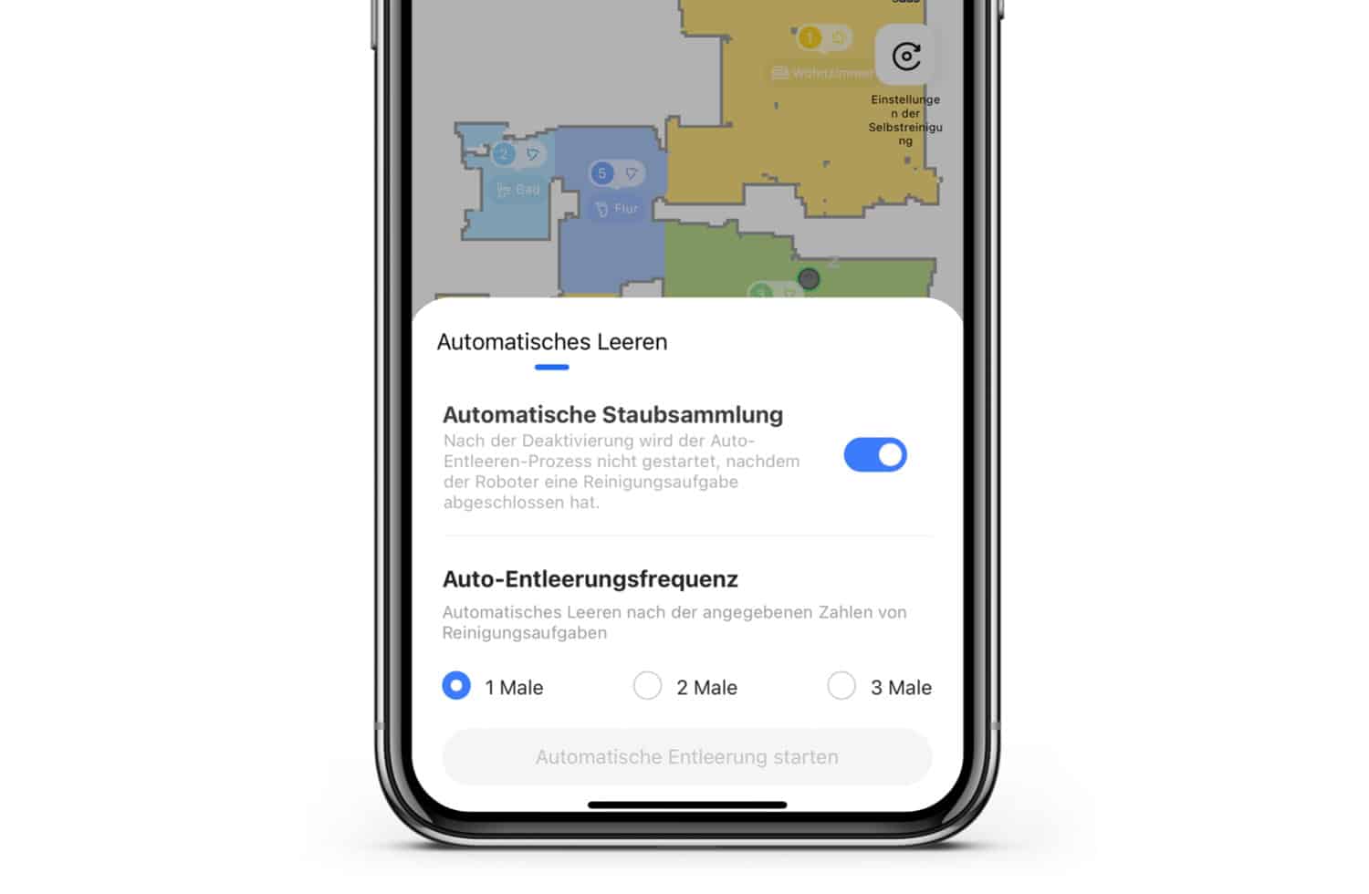 Dreame D10s Pro & Plus - App - Absaugstation