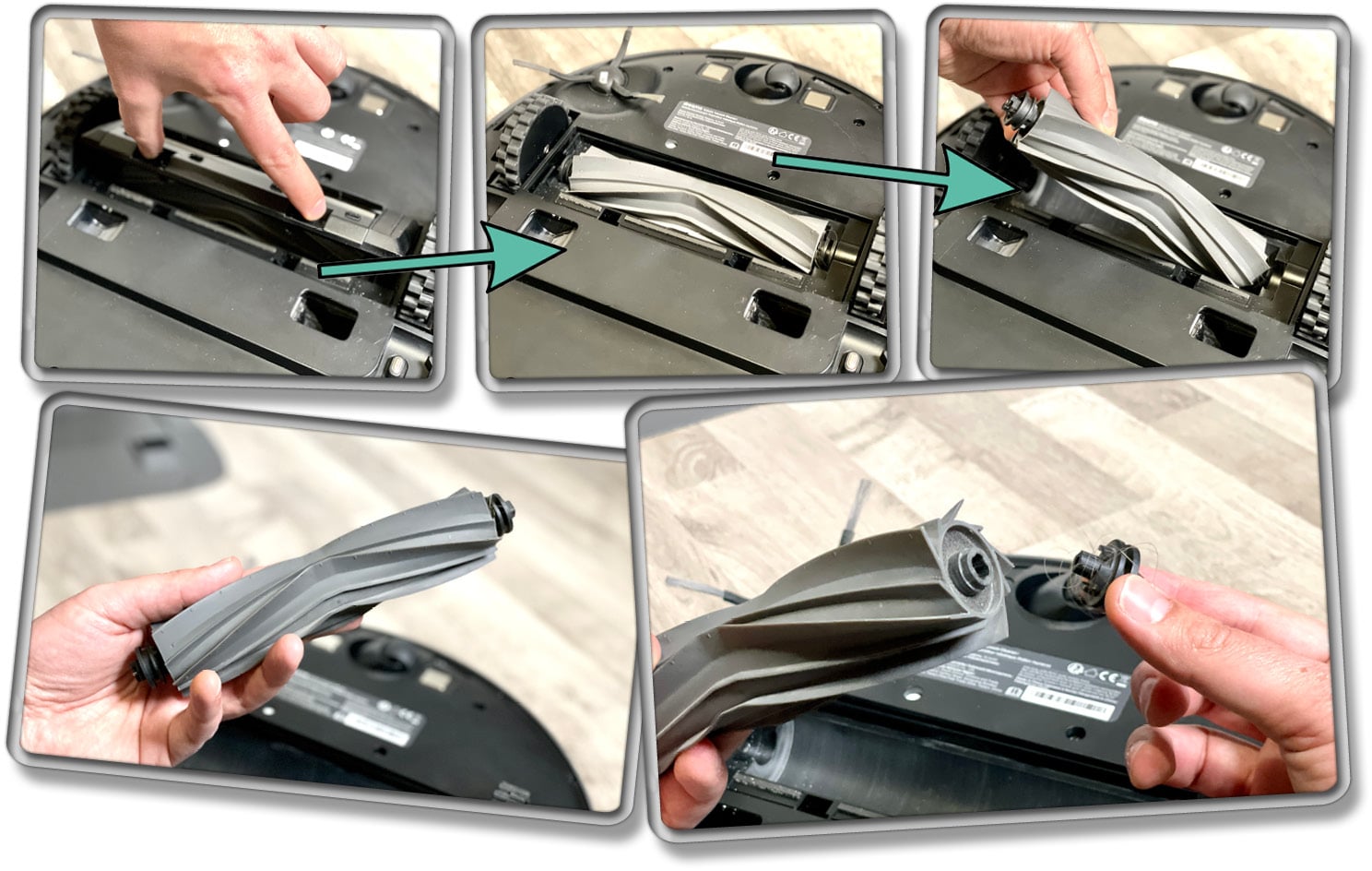 Die neue Bodenbürste, die jetzt komplett aus Kunststoff besteht, soll weniger Haare aufwickeln. 