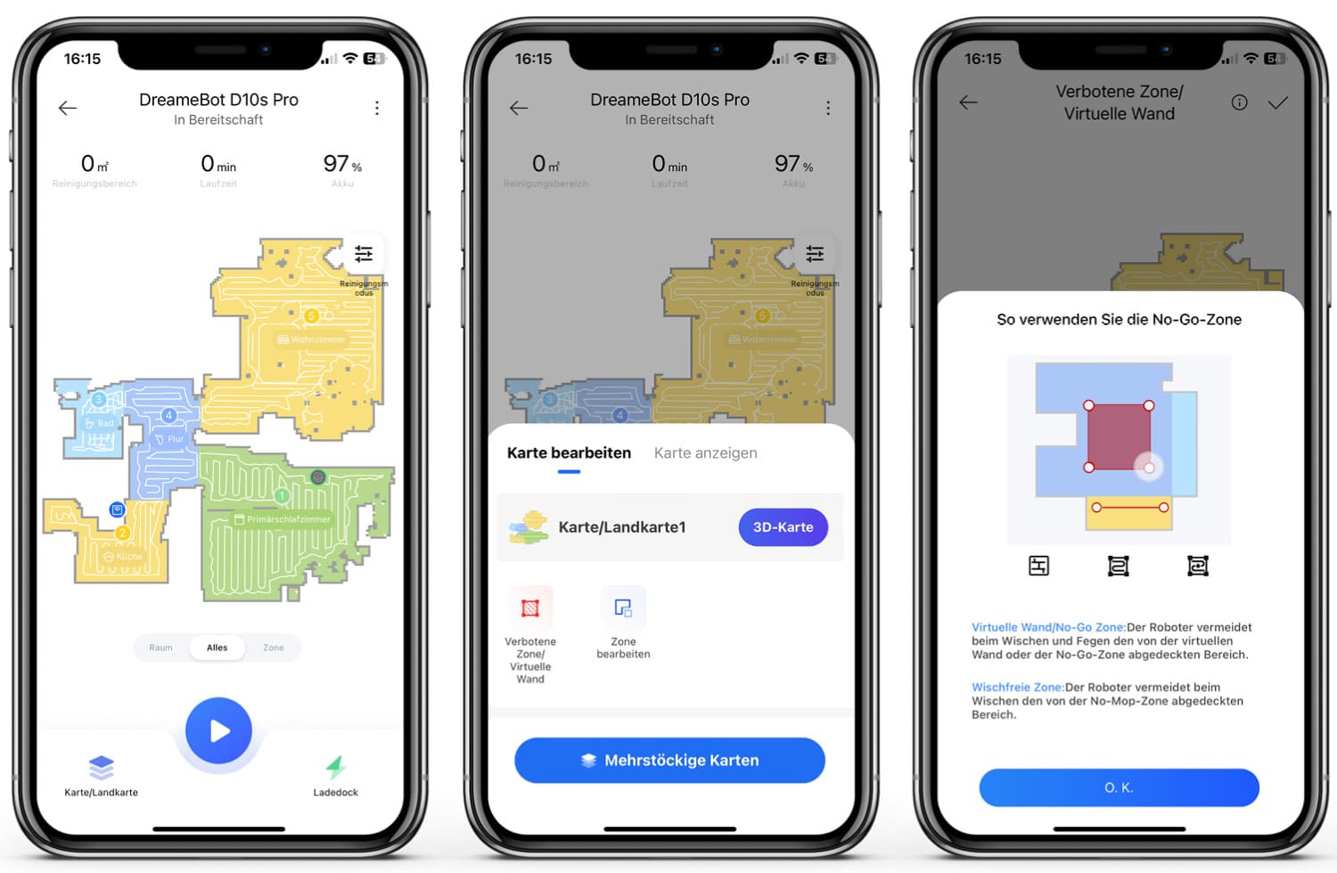Dreame D10s Pro - App - Karte
