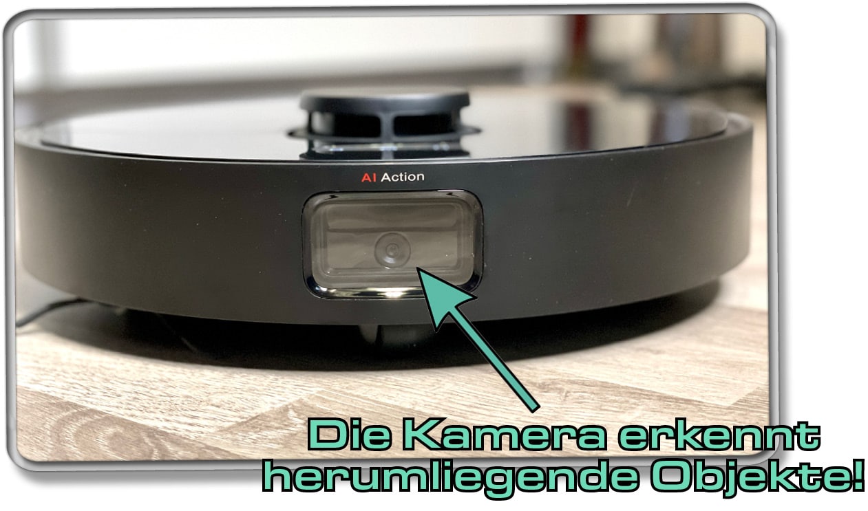 Damit der Saugroboter nicht alles über den Haufen fährt, besitzt er eine Obstacle Avoidance.