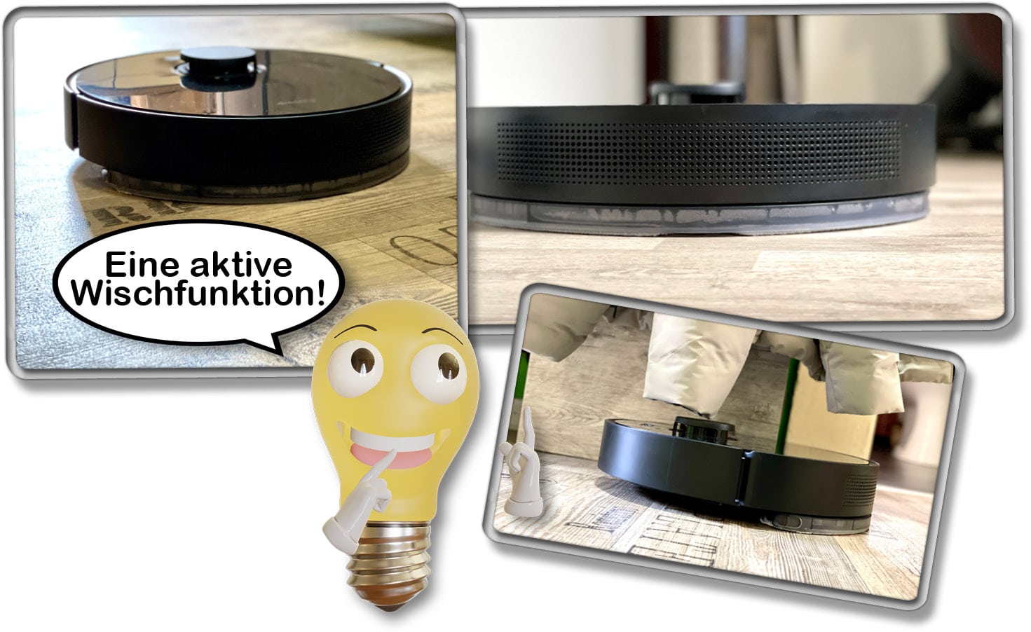 Die Wischfunktion des Dreame D10s Pro ist mehr ein gelungenes Gimmick