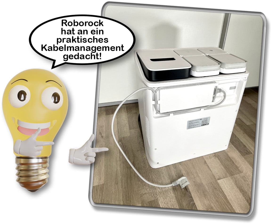Roborock RockDock - Kabelmanagement