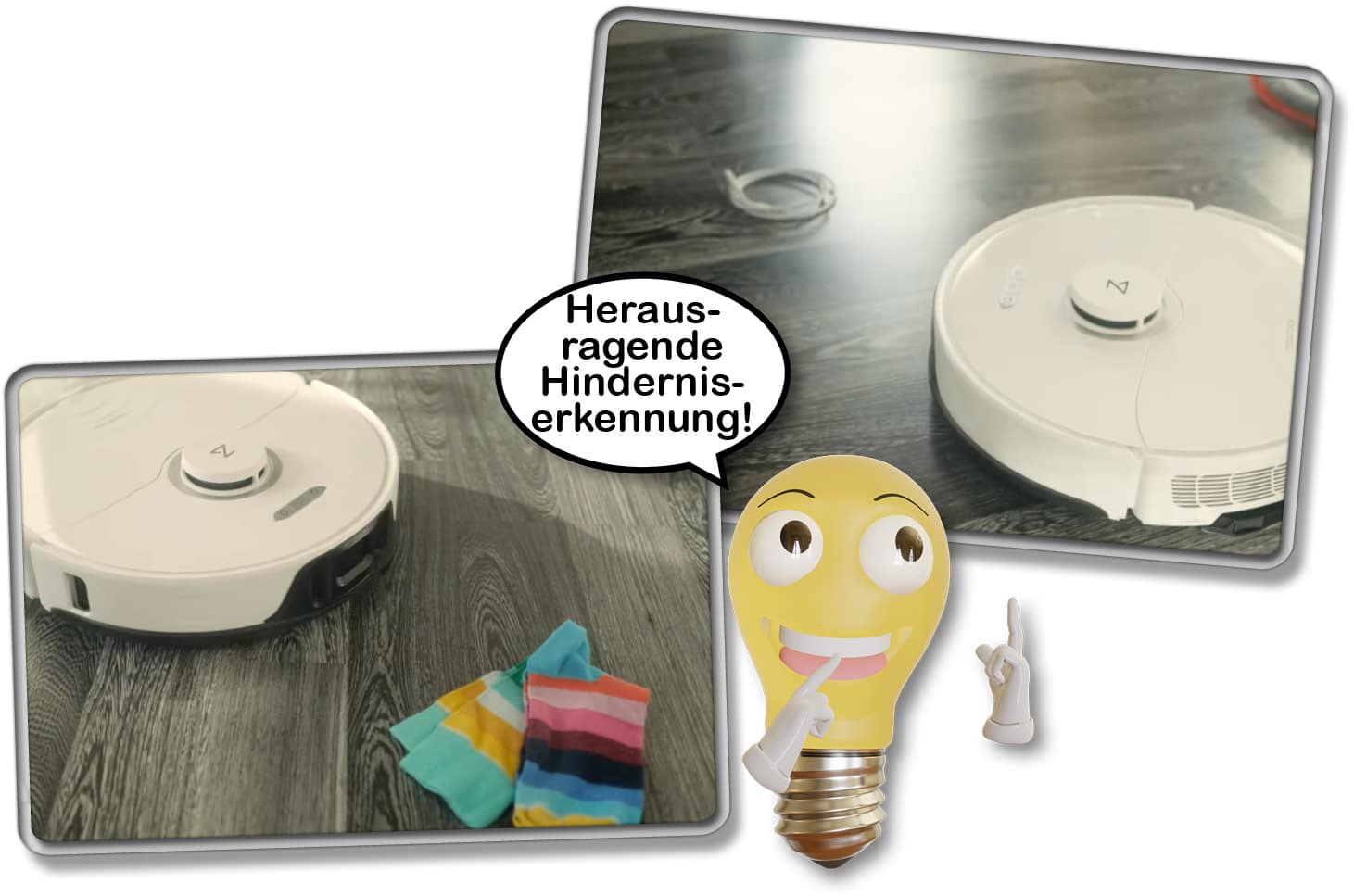 Roborock S8 - Die Hindernisvermeidung hat im Test hervorragend funktioniert