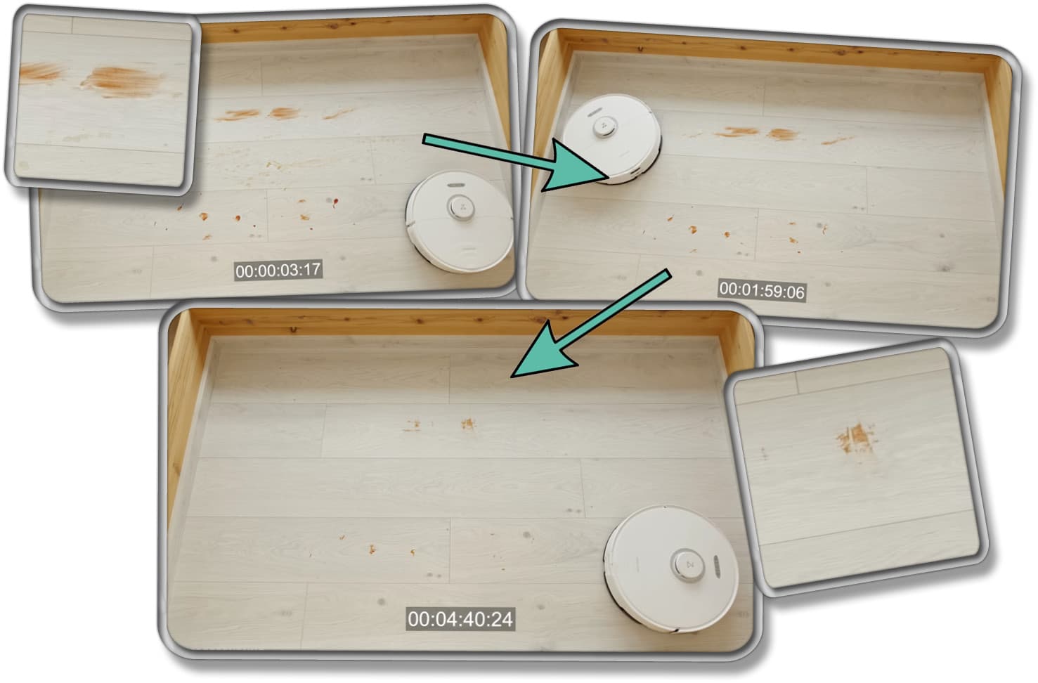 Roborock S8 Pro Ultra - Testergebnis Wischfunktion