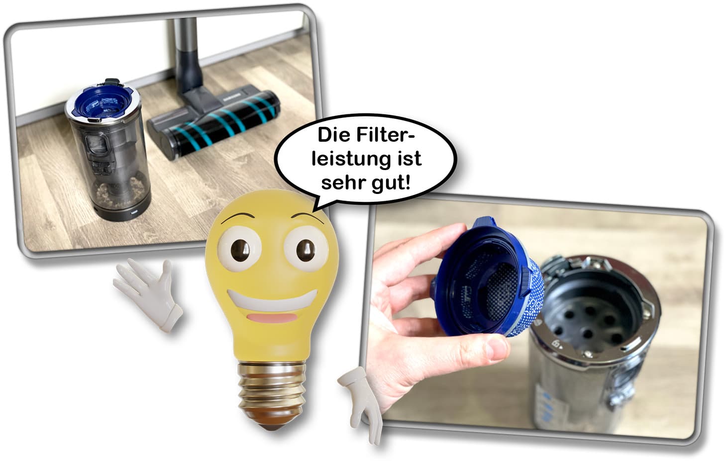 Der Samsung Jet 75 Complete hat unseren Filtertest mit Nebel bestanden