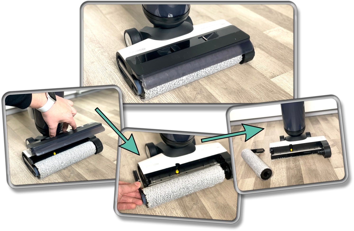 Die Bodendüse ist einfach aber effektiv gehalten