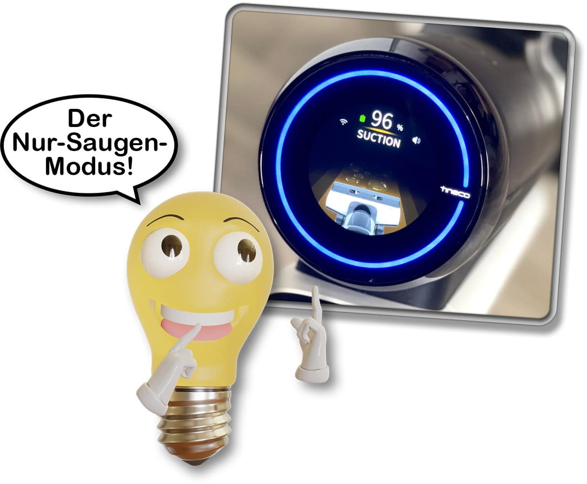 Estmals neu beim Tineco Floor One S5 Pro, der Nur-Saugen-Modus