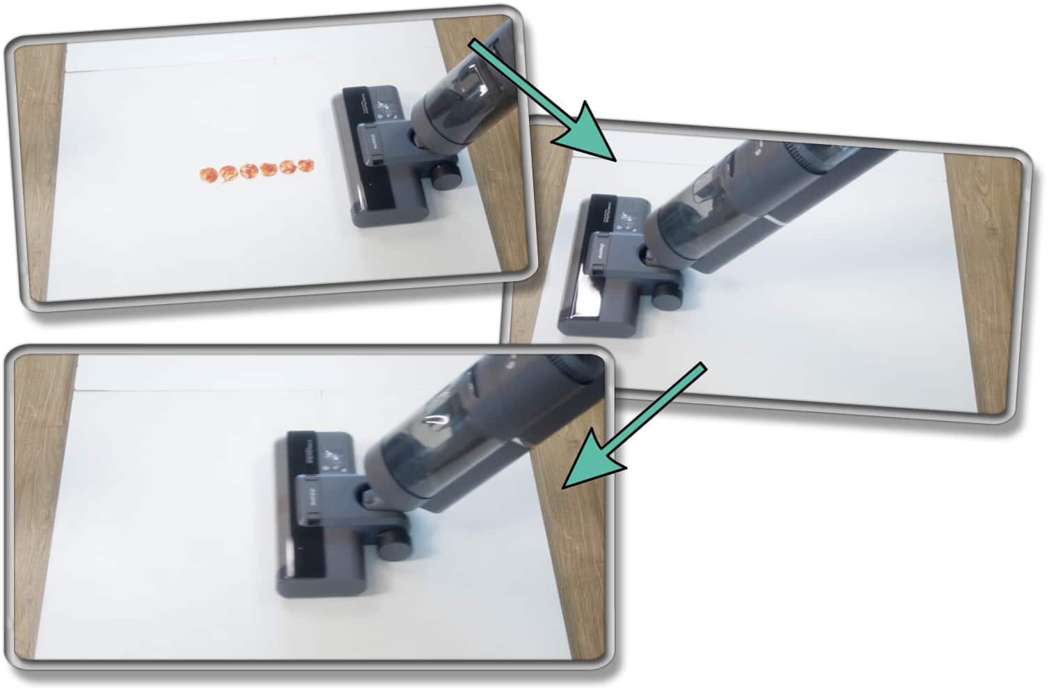 Dreame H12 - Flüssige Verschmutzung bekommt der Wischsauger im Nu weg. 