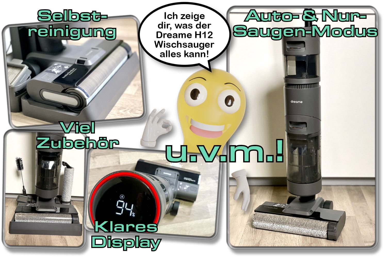 Dreame H12 - Wir haben den erfolgreichen Wischsauger für euch getestet!