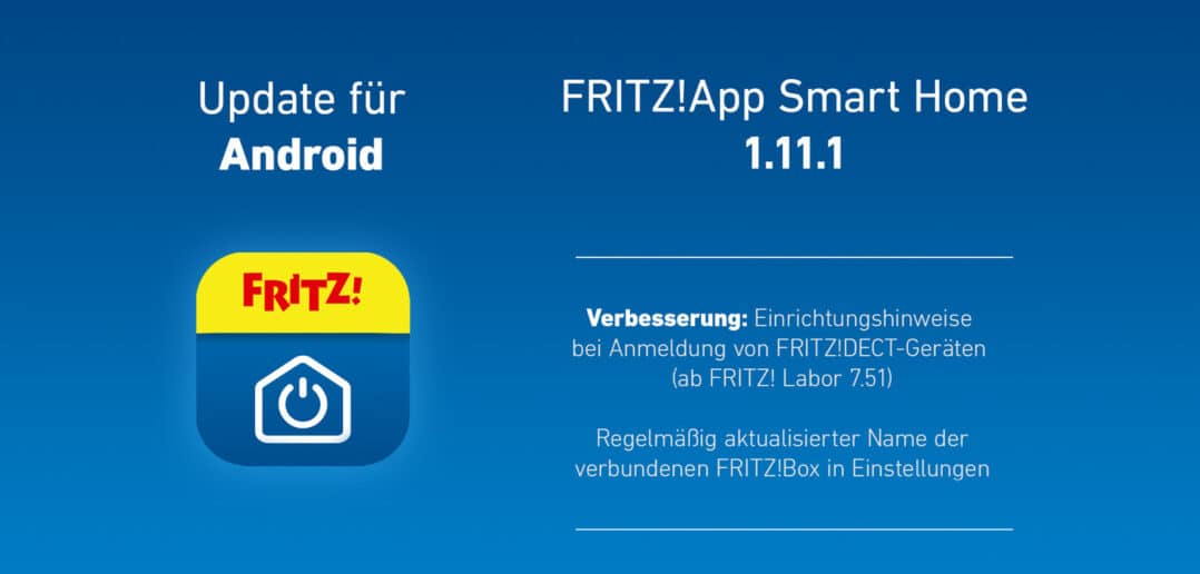 FRITZ!App Smart Home Update Version 1.11.1