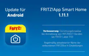 FRITZ!App Smart Home Update Version 1.11.1